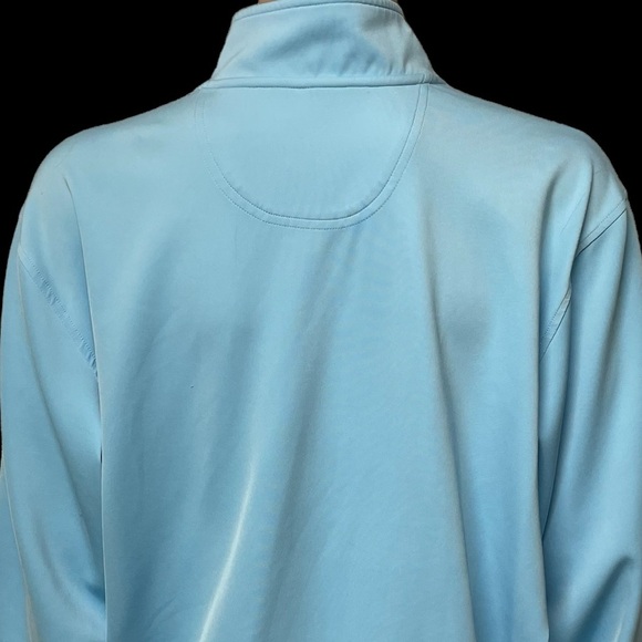 F&G Tech Sky Blue XXL Quarter Zip Stretch Pullover in EUC - Picture 4 of 8